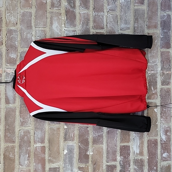 Red Adidas Zip-Up Jacket - Picture 2 of 7
